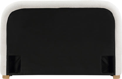 Vaughn - Boucle Bed With Natural Base