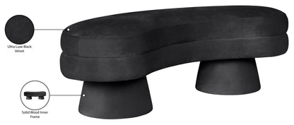 Zenna - Velvet Bench