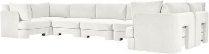 Hammond - Velvet Performance Fabric Upholstered 7 Piece U-Shaped Sectional