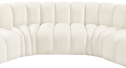 Arc - Velvet 8 Piece U-Shaped Modular Sofa