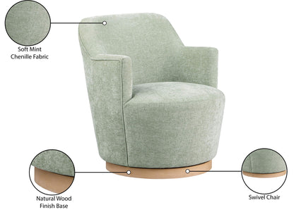Clarita - Chenille Swivel Accent Chair