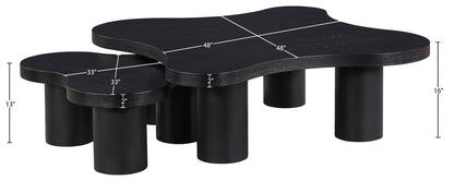 Cove - Oak Veneer And Solid Wood 2 Piece Coffee Table