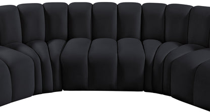 Arc - Velvet 8 Piece Curved Modular Sofa