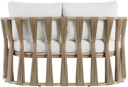 San Pietro - Resilient Waterproof Fabric 60.5" Upholstered Outdoor Patio Loveseat