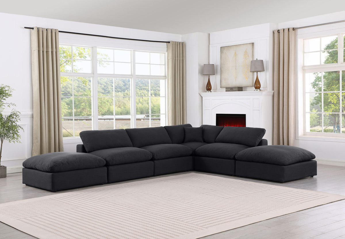 Comfy - 6 Piece Linen Modular Sectional