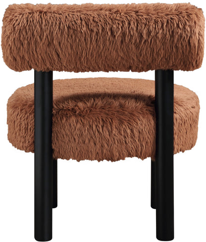 Ambre - Vegan Shearling Fabric Upholstered Accent Chair