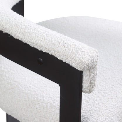 Romeo - Boucle Dining Chair With Black Base (Set of 2)