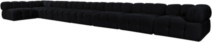 Orin - Velvet Performance Fabric Upholstered 8 Piece L-Shaped Sectional