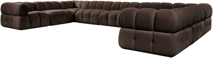 Orin - Velvet Performance Fabric Upholstered 9 Piece Sectional
