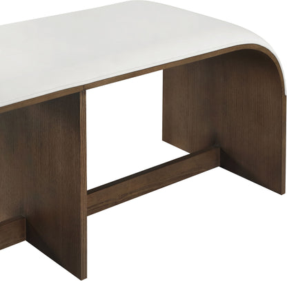 Sable - 52" Velvet Performance Fabric Upholstered Bench