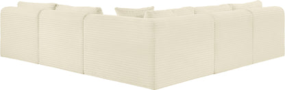 Shaggy - 5 Piece Modular Corner Armless Sectional
