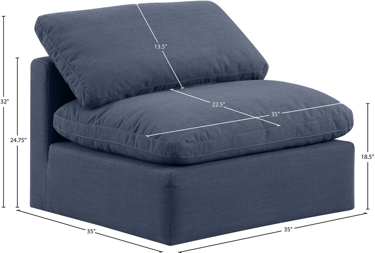 Indulge - Linen Armless Chair