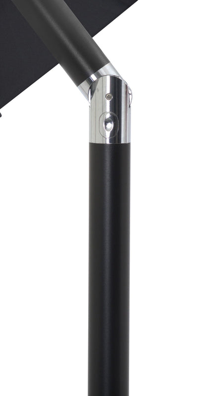 Amalfi - Aluminum Patio Umbrella - Light Brown Base / Black Pole