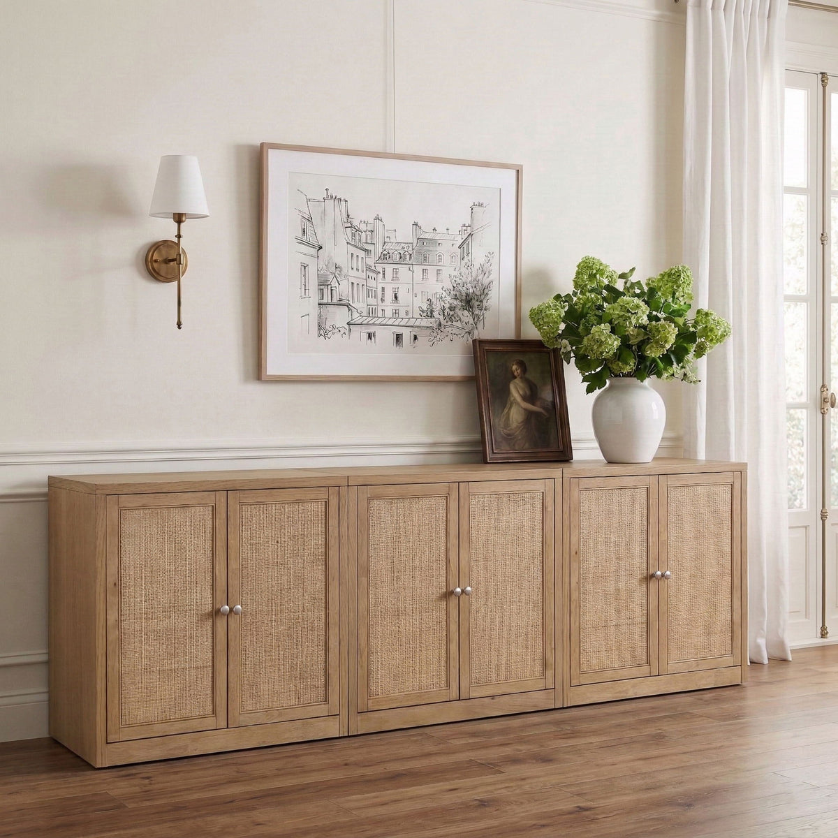 Vero - Solid Wood And Oak Venee Sideboard/Buffet