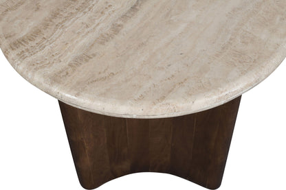 Pietra - Travertine And Mango Wood Table