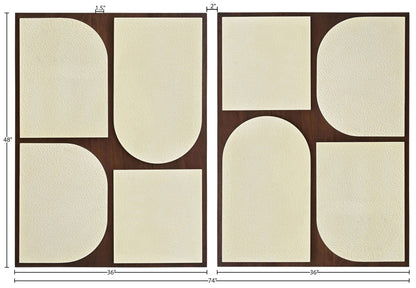 Icon - Mango Wood 2 Piece Wall Art