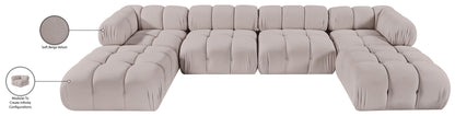 Orin - Velvet 6 Piece Modular Double Chaise Sectional