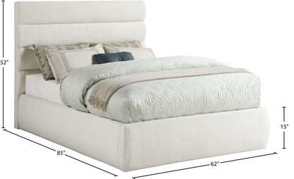 Adam - Linen Fabric Bed With 52" Headboard