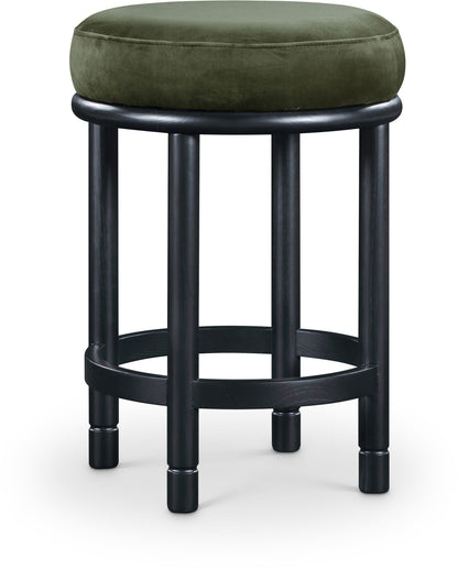 Monette - Counter Stool With Black Base