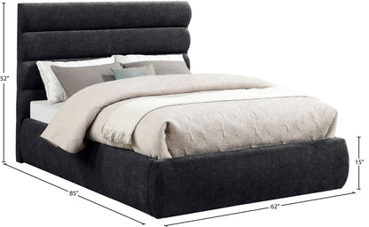 Adam - Chenille Fabric Bed With 52" Headboard