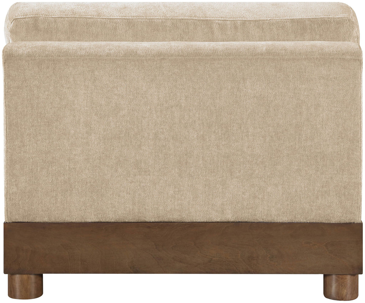 Turin - Chenille Fabric Upholstered Modular Armless Chair