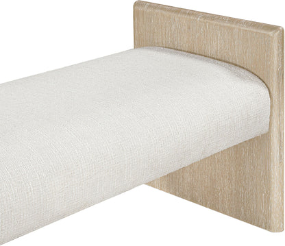Hickory - Fabric Upholstered Bench - Natural Frame