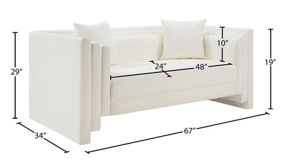 Everett - Vegan Leather Upholstered Loveseat