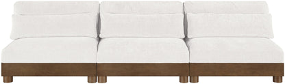 Turin - Chenille Fabric Upholstered Modular Sectional - Cream