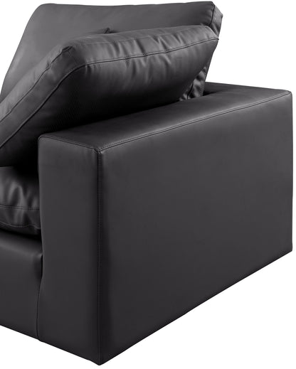 Comfy - 7 Piece Faux Leather Modular Sectional With Chaise