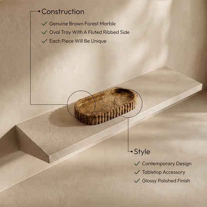 Khloe - Genuine Marble Tray