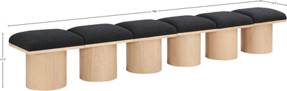Pavilion - 6 Piece Modular Bench With Natural Base