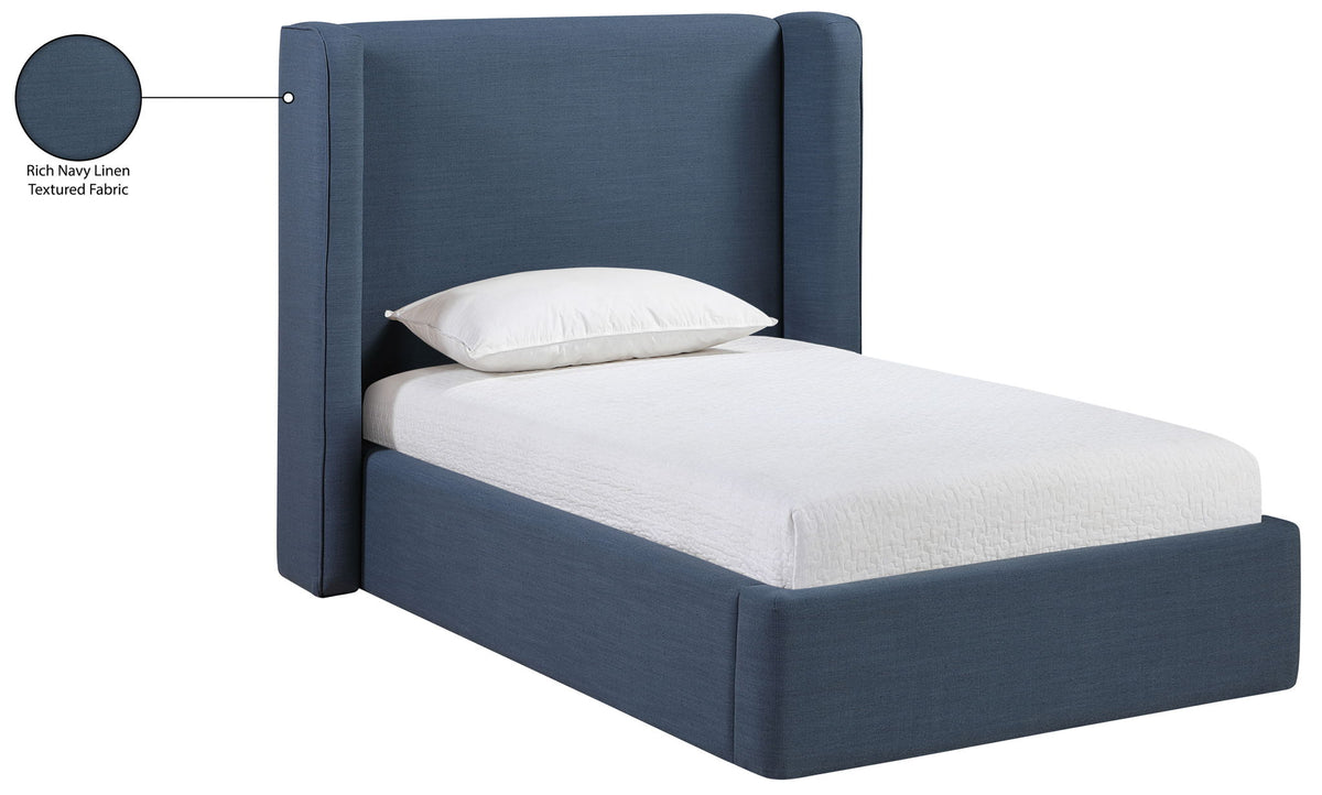 Kendall - Linen Textured Fabric Upholstered Bed