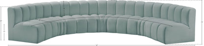 Arc - Faux Leather 7 Piece U-Shaped Modular Sofa