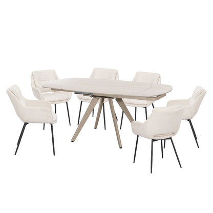 Bexley - Arm Chair (Set of 2) - Beige Linen