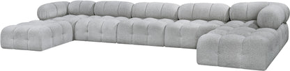 Ames - 7 Piece Fabric Modular U-Shaped Sectional