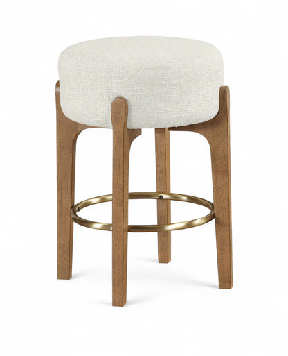 Torino - Backless Counter Stool With Brushed Brown Base (Set of 2)