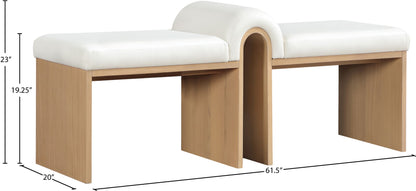 Delphine - Bench - Natural Base