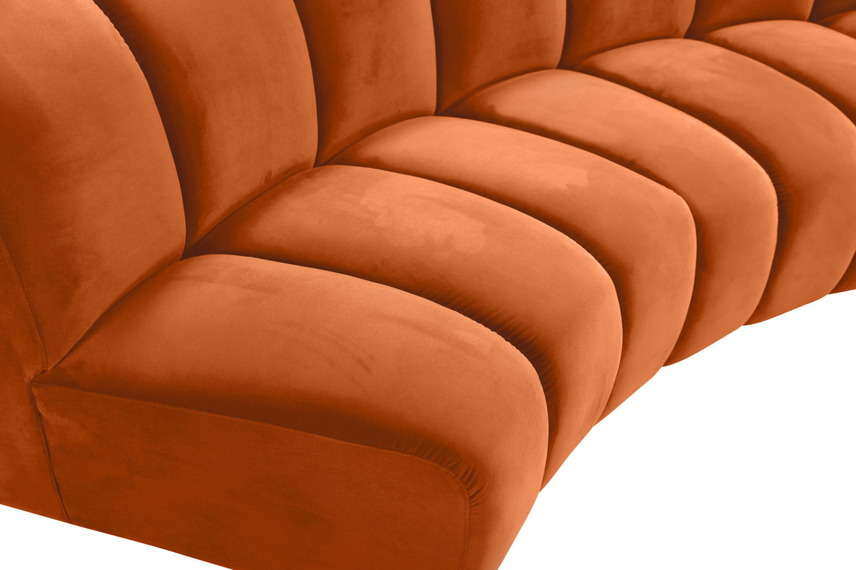 Infinity - 3 Piece Velvet Modular Sectional
