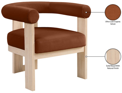 Arienzo - Performance Fabric Upholstered Accent Chair - Natural Base