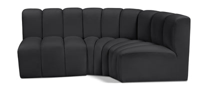 Arc - Faux Leather 3 Piece Sofa