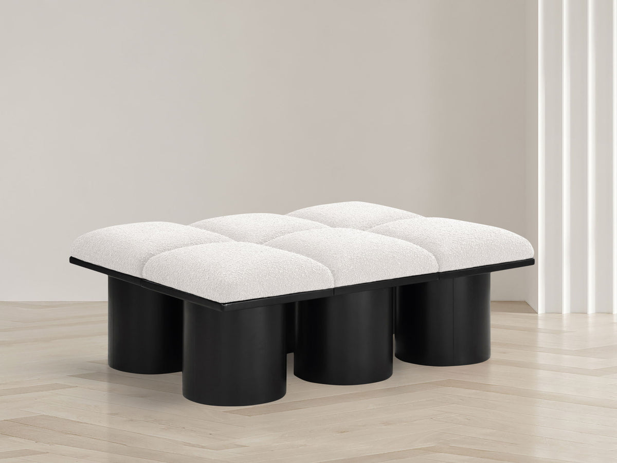 Pavilion - 6 Piece Modular Bench With Black Base