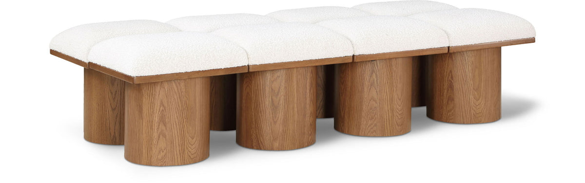 Pavilion - 8 Piece Modular Bench With Brown Base