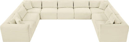 Shaggy - 9 Piece Modular U-Shaped Sectional