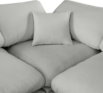 Comfy - 5 Piece Linen Modular Corner Sectional