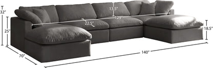 Plush - 6 Piece Modular Sectional
