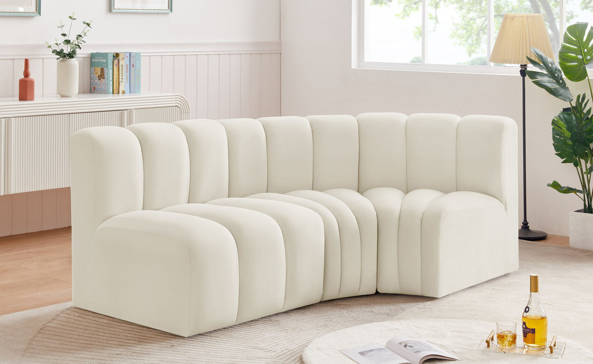 Arc - Velvet 3 Piece Sofa