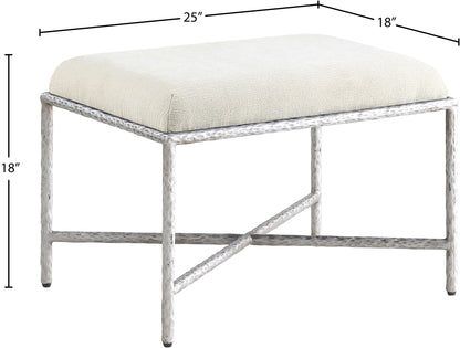 Valley - Bench With Silver Frame