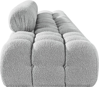 Ames - 5 Piece Boucle Upholstered Modular Sofa With 2 Armless Seats