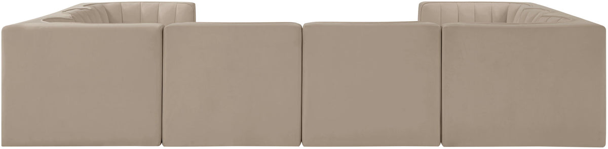 Rummi - Velvet Performance Fabric Upholstered Modular Sectional