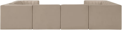 Rummi - Velvet Performance Fabric Upholstered Modular Sectional